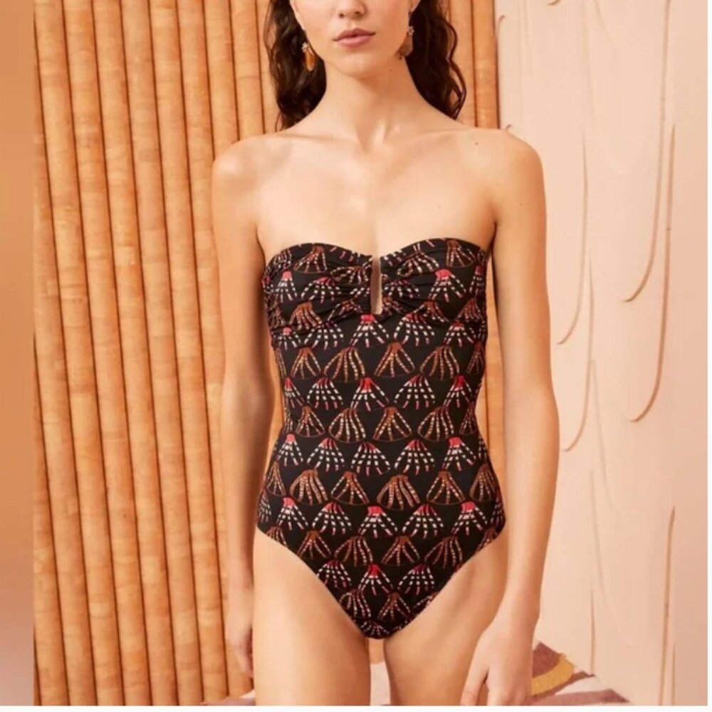 NWT Ulla Johnson Monterey Maillot in Quince Size M